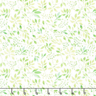 The Patricia Collection - Leaves Green Yardage