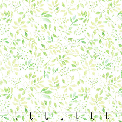The Patricia Collection - Leaves Green Yardage