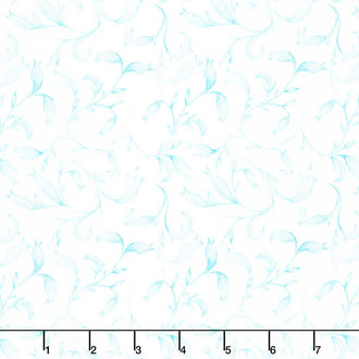 The Patricia Collection - Sprigs Teal Yardage