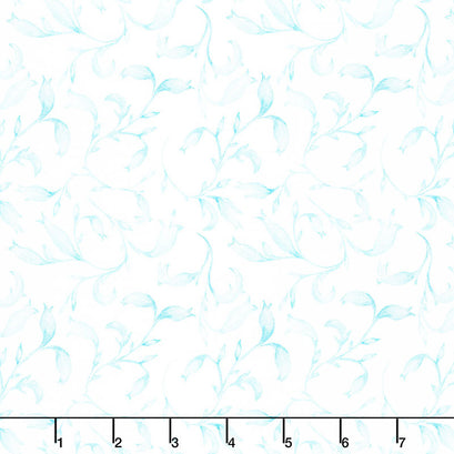 The Patricia Collection - Sprigs Teal Yardage