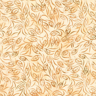 The Treachery of Images Batiks - Latte Peapods Yardage
