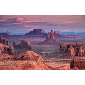The View From Here 2 - Canyon Sienna Purple Digitally Printed Panel