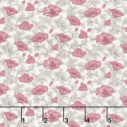The Winterbourne Collection - Nina Poppy A Yardage