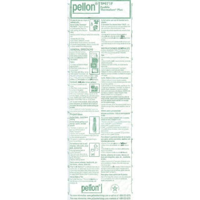 Pellon Thermolam Plus Fusible Fleece (White) Yardage