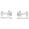 Thread and Sewing Machine Earrings Set - Silver Alternative View #3