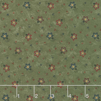 Through the Years - Perennials Green Yardage