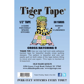 Tiger Tape® - 1/2" - 9 lines per inch