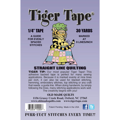 Tiger Tape® - 1/4" Tape - 9 lines per inch