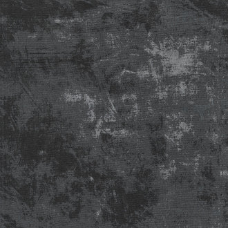 Time for Hot Cocoa - Chalkboard Texture Black Yardage