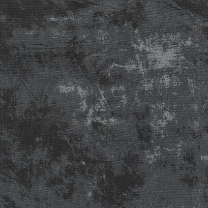 Time for Hot Cocoa - Chalkboard Texture Black Yardage