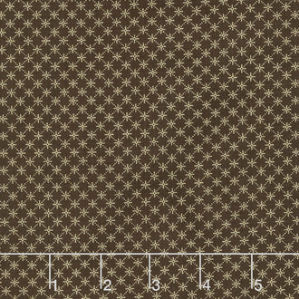 Timeless - Bias Check Brown 108" Wide Backing