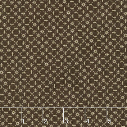 Timeless - Bias Check Brown 108" Wide Backing