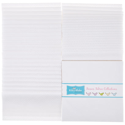 Tone on Tone - White Swiss Dot 10" Stackers