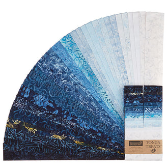 Tonga Batiks - Blue Moon 2.5" Strips