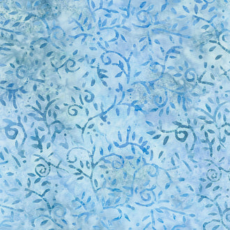 Tonga Batiks - Blue Moon Rustic Vines Lake Yardage