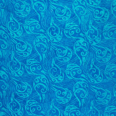 Tonga Batiks - Celebrity Abstract Rigid Swirls Reef Yardage