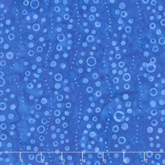 Tonga Batiks - Celebrity Beaded Dots Blue Yardage