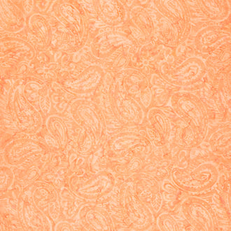 Tonga Batiks - Chiffon Groovy Paisley Peach Yardage