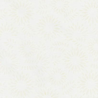 Tonga Batiks - Creme Abstract Sunflowers Deja Vu Yardage