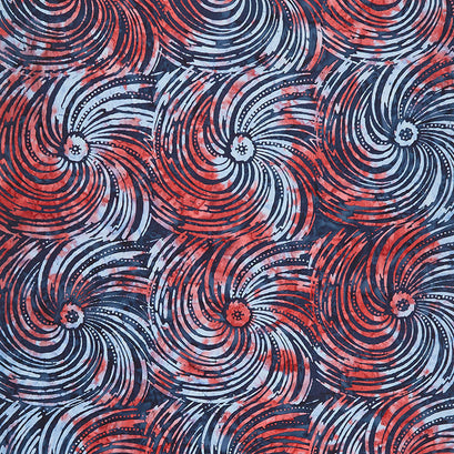 Tonga Batiks - Firework Hurricane Swirls Vote Yardage