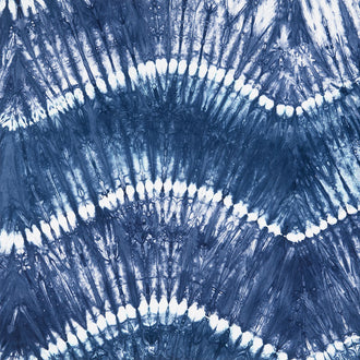 Tonga Batiks - Shibori Blue Conch Shell Tie-dye Ocean Yardage