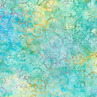 Tonga Batiks Wide - Spring Floral Escape Yardage