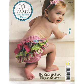 Too Cute to Boot Diaper Covers Pattern