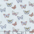 Totally Tulips - Teal Butterfly Wave Light Teal Pearlized Yardage
