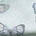 Totally Tulips - Teal Butterfly Wave Light Teal Pearlized Yardage
