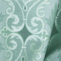 Totally Tulips - Teal Damask Dark Teal Pearlized Yardage
