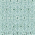 Totally Tulips - Teal Damask Dark Teal Pearlized Yardage