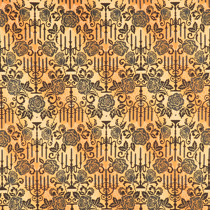Totally Twilight - Candelabra Ember Metallic Yardage