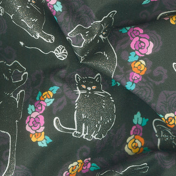 Totally Twilight - Cats Night Metallic Yardage