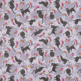 Totally Twilight - Cats Shadow Metallic Yardage