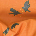 Totally Twilight - Crows Pumpkin Metallic Yardage