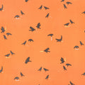 Totally Twilight - Crows Pumpkin Metallic Yardage
