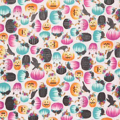 Totally Twilight - Pumpkins Fiesta Metallic Yardage