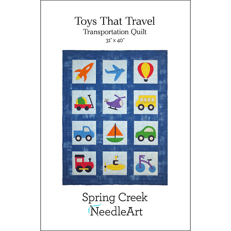 Toys That Travel Transportation Quilt Pattern