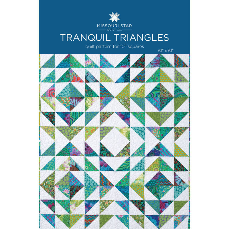 Tranquil Triangles Quilt Pattern by Missouri Star
