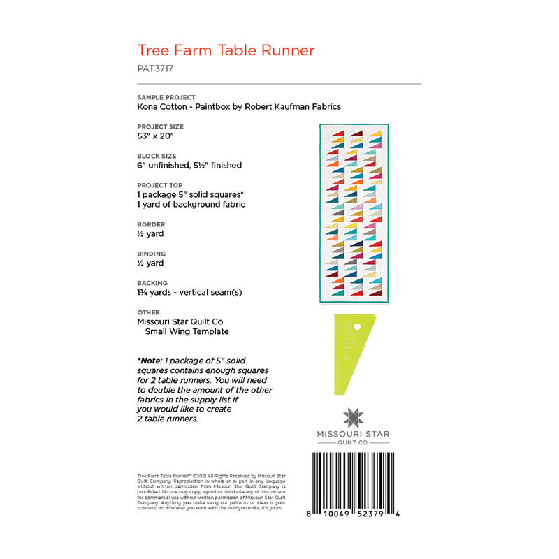 Tree Farm Table Runner by Missouri Star