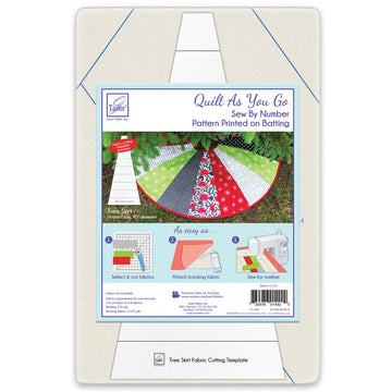 Tree Skirt Quilt As You Go Preprinted Batting