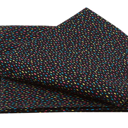 Tropical Flair - Jungle Dots Black 2 Yard Cut