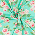True Kisses - Fling Turquoise Rayon Yardage Primary Image