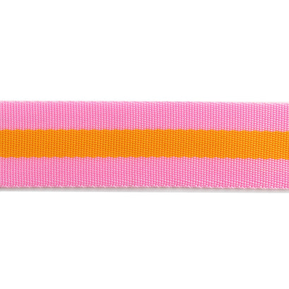 Tula Pink 1 1/2" Webbing - Soft Pink and Orange