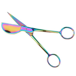 Tula Pink 6" Micro Serrated Duckbill Appliqué Scissors