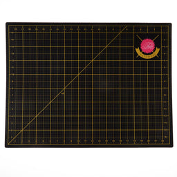 Tula Pink Black and Gold Cutting Mat - 17" x 23"