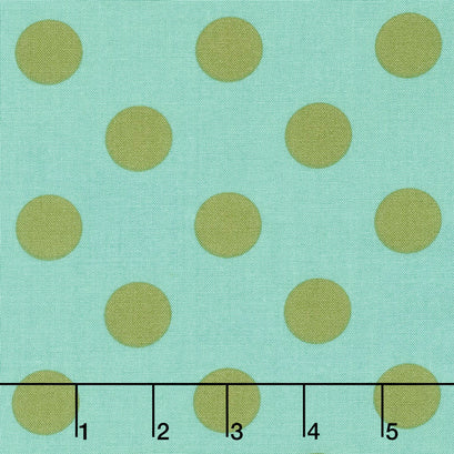 Tula Pink's All Stars - Pom Poms & Stripes Agave Yardage