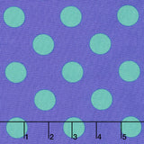 Tula Pink's All Stars - Pom Poms & Stripes Iris Yardage