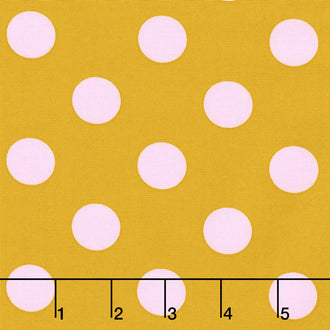 Tula Pink's All Stars - Pom Poms & Stripes Marigold Yardage