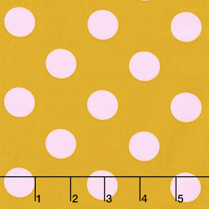 Tula Pink's All Stars - Pom Poms & Stripes Marigold Yardage